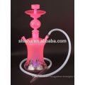 Más Popular cachimba de cristal de colores con luz Led